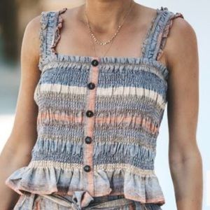Karina Smocked Tank - Vici